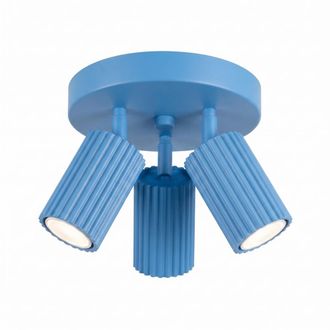 Sollux Lighting Plafone azul claro aluminio alt. 18 cm