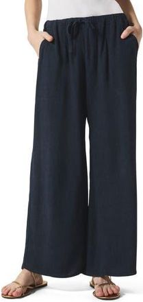 Splendid Coastal Crop Wide Leg Pants in Navy at Nordstrom Rack, Size X-Small