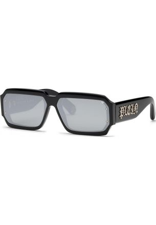 Philipp Plein Mens SPP150 67 0700 Sunglasses - Black - One Size
