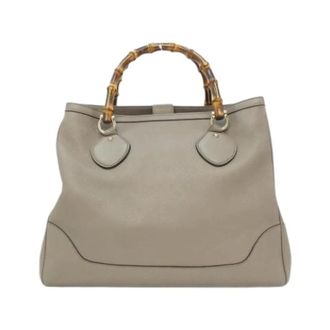Gucci Pre-owned Handbags, female, Gray, Size: ONE SIZE Pre-owned Vintage Handbag