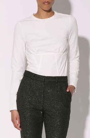 Walter Baker Casey Long Sleeve Top in White at Nordstrom Rack, Size Small