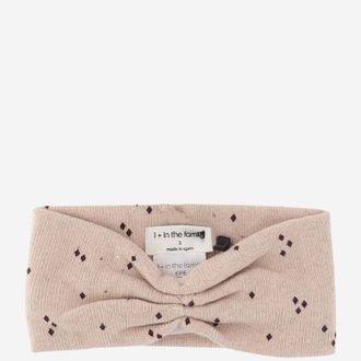 1+ in the family Dotted Cotton Blend Headband - Pink