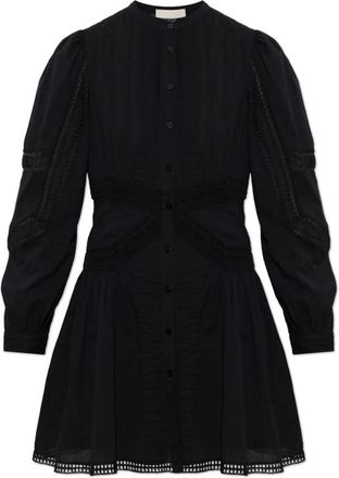 Ulla Johnson Elysia Jurk - Dames - Shirt Kleedjes - Zwart - S - Katoen - Kleedjes