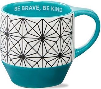 Tag Be Brave Be Kind Mug Aqua Earthenware Everyday in Blue at Nordstrom