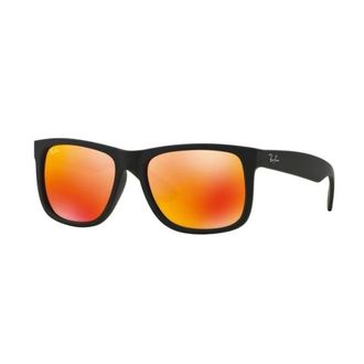 Ray-Ban Justin Zonnebril - Heren - Accessoires - Zwart - Maat: 55 MM Nylon