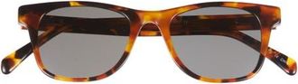 Eyebobs The Director 46mm Small Polarized Square Sunglasses in Tortoise at Nordstrom, Size +3.50