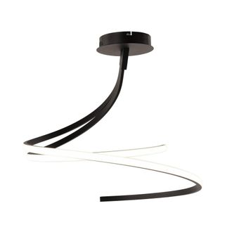 Luce-Ambiente-Design Plaf&oacute;n led de aluminio negro de 40 w con interruptor cct