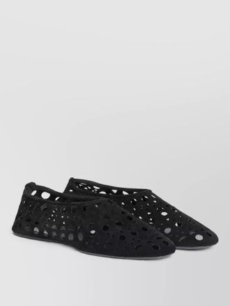 Alaia leather slippers