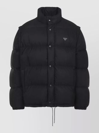 Prada padded jacket high collar elasticated cuffs