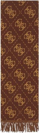 Guess Modieuze Sjaal - Dames - Sjaals - Bruin - ONE Size - Polyester - Accessoires