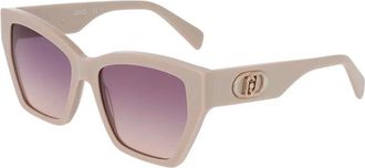 Liu Jo Beige/Brown Shaded Zonnebril - Dames - Zonnebrillen - Beige - 55 MM - Accessoires