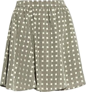 Kenzo plaid-print mini skirt - women - Acetate/Viscose - 38 - Grey
