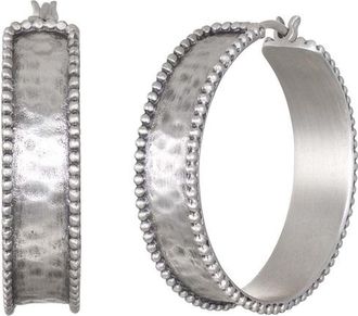 Satya Jewelry Bold Spirit Silver Hoop Earrings at Nordstrom