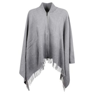 PESERICO Mujer, Chaquetas, Gris, Talla: ONE Size