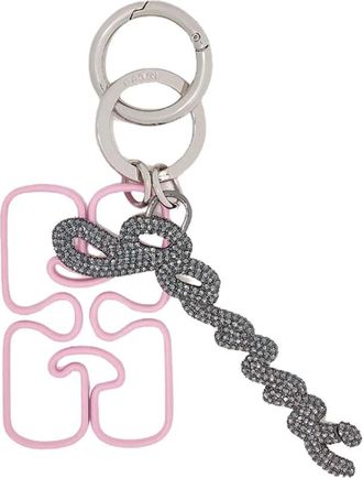 Ganni Butterfly Logo Keyring - Dames - Sleutelhangers & Tashangers - Roze - ONE Size - Accessoires