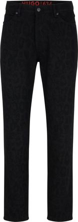 HUGO BOSS Hugo Mens Five Pocket Design Slim Fit Jeans in Black - Size 33W/32L