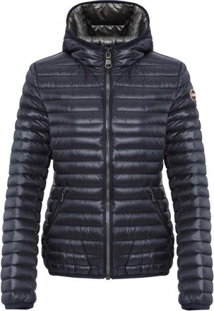 Colmar Sportieve gewatteerde jas met capuchon - Dames - Ski Jassen - Blauw - 2XS - Leer - Fitness