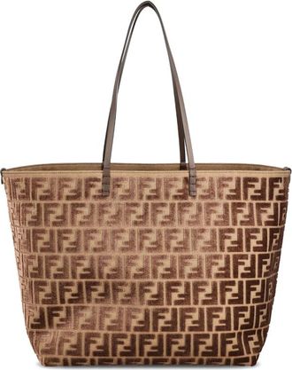Fendi FF Logo Velvet Tote Bag