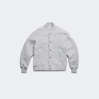 Canada Goose Hudson Fleece Bomber White Disc (Men, Silverbirch Heather, XS)