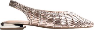 Gioseppo Open teen Geweven Ballerina - Dames - Ballerinas - Grijs - 36 EU - Leer - Schoenen