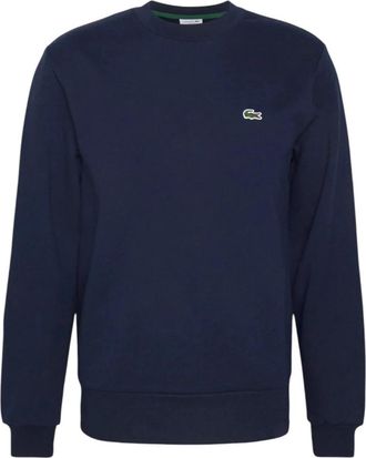 Lacoste Heren Crew Neck Sweatshirt - Heren - Sweatshirts - Blauw - 2XL - Katoen - Hoodies & sweatvesten