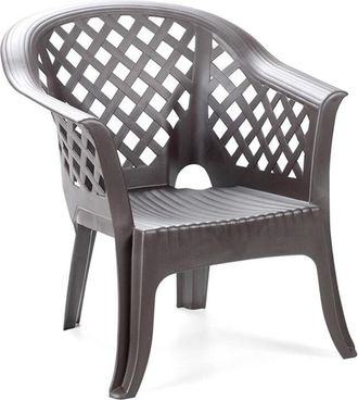 Progarden Sillon Resina Lario Antracita, Sill&oacute;n Resina Lario Antracita. -marca:. -silla Resina Monoblock Respaldo Bajo Antracita. -fabricado En Resina De Alta C