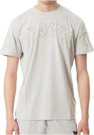 John Richmond Ump 24061Ts T-shirt - Heren - Sportshirts - Grijs - S - Katoen - Fitness