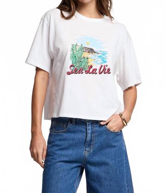 Velvet Sammy Tee In Sea La Vie