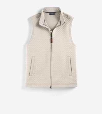 Cole Haan Mens Artisan Vest - Beige Size Medium