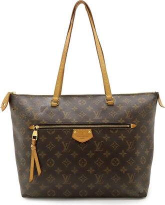 Louis Vuitton Brown Monogram Canvas Shoulder Bag Tote Bag (Pre-Owned)