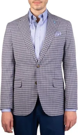 Tailorbyrd Mini Plaid Melange Sport Coat in Grey at Nordstrom Rack, Size 38 Regular