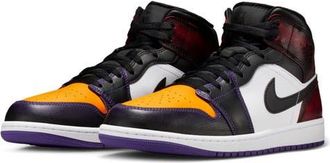 Nike Jordan Air Jordan 1 Mid SE Sneaker in True Red/Court Purple at Nordstrom, Size 11.5