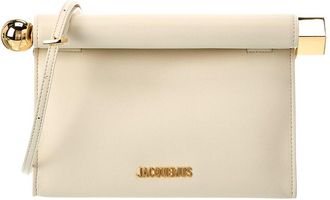 Jacquemus The Rond Carre Leather Clutch