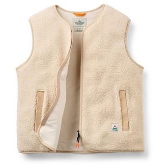 Passenger Tawny Collarless Deep-Pile Sherpa Gilet Fleecegilet f&uuml;r Damen | beige