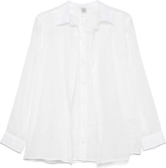 Toteme White Button-Down Shirt