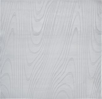 Beliani Alfombra De Pelo De Conejo Sint&eacute;tico Peluda Motivo Vetas 160 X 160 Cm Cuadrada Gris Claro Ontake