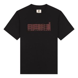 Aim&eacute; Leon Dore x Porsche Racing T-Shirt Jet Black FW25CT045-JET