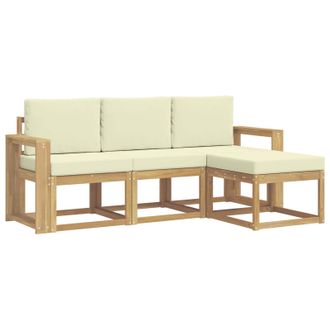 vidaXL Conjunto De Sof&aacute;s De Exterior 4 Pcs Vidaxl