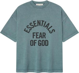 Fear of God Campus 90s T-shirt met korte mouwen - Heren - T-shirts - Blauw - XL - Katoen - Tops