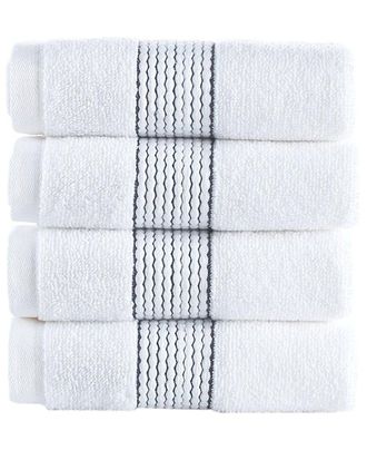 Brooks Brothers Rope Stripe Border 4Pc Wash Towels