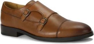 Kurt Geiger Hunter Cap Toe Double Monk Strap Shoe in Tan at Nordstrom Rack, Size 10.5
