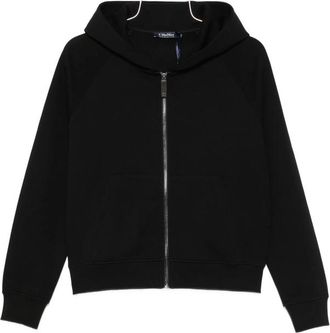 Max Mara Logo-embroidered Zip-up Hoodie
