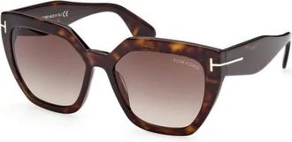 Tom Ford Phoebe Zonnebril - Dames - Zonnebrillen - Bruin - 56 CM - Accessoires