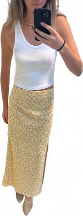 Rachel Comey Arra Skirt In Yellow Floral