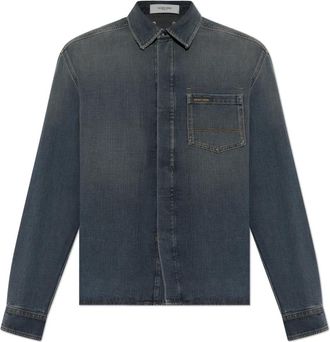 Golden Goose Journey Denim Shirt - Heren - Spijkeroverhemden - Blauw - M - Denim - Overhemden