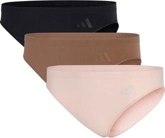 adidas Originals Set of 3 Bikini Briefs in Black/Toasted Almond/Quartz at Nordstrom, Size Xx-Large