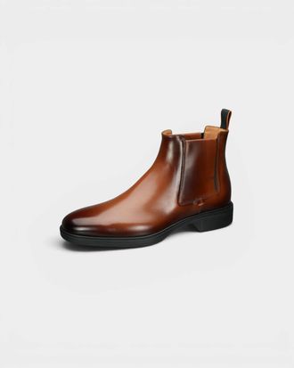 Santoni Mens Easy Chelsea Boot In Tan