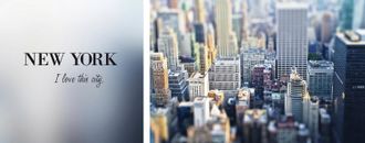 Queence Leinwandbild »New York« Amerika Foto Kunst Modern New York Schriftzug Schriftzüge Spa Spa Bilder Sprüche Sprüche & Texte Set, Premium-Leinwandstoff, H