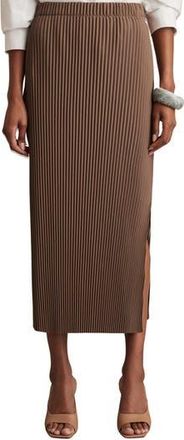 Reiss Pippa Rib Skirt in Chocolate at Nordstrom Rack, Size 14 Us / 18 Uk