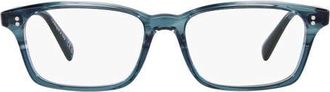 Oliver Peoples 52mm Rectangle optical glasses in Dark Blue at Nordstrom